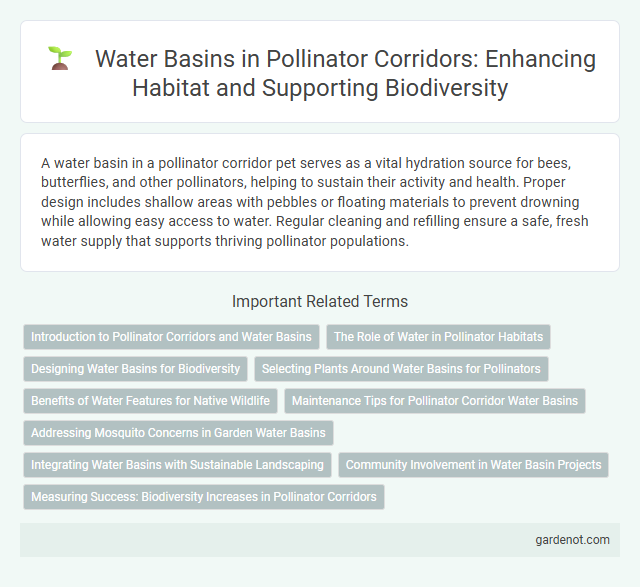 Water Basins in Pollinator Corridors: Enhancing Habitat and Supporting Biodiversity