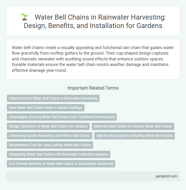 Water Bell Chains in Rainwater Harvesting: Design, Benefits, and Installation for Gardens