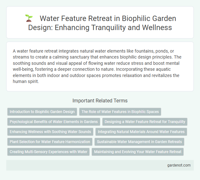 Water Feature Retreat in Biophilic Garden Design: Enhancing Tranquility and Wellness