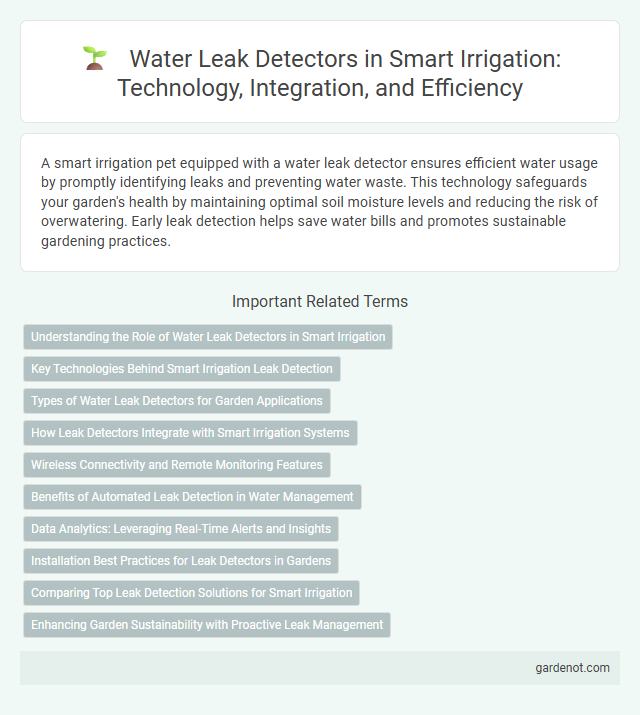 Water Leak Detectors in Smart Irrigation: Technology, Integration, and Efficiency