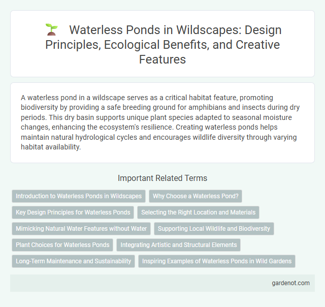 Waterless Ponds in Wildscapes: Design Principles, Ecological Benefits, and Creative Features