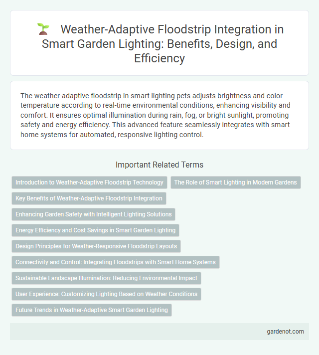 Weather-Adaptive Floodstrip Integration in Smart Garden Lighting: Benefits, Design, and Efficiency