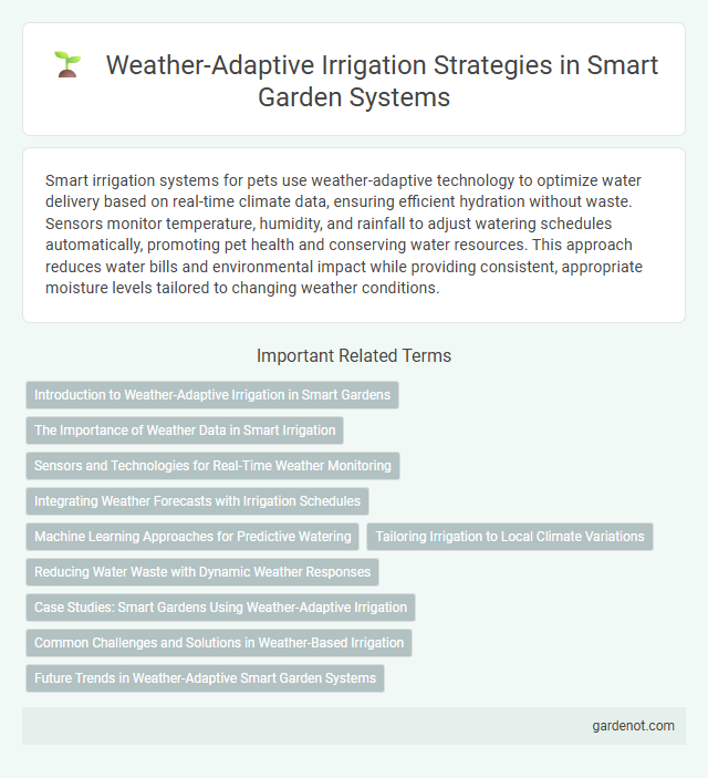 Weather-Adaptive Irrigation Strategies in Smart Garden Systems