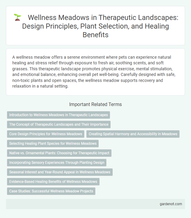 Wellness Meadows in Therapeutic Landscapes: Design Principles, Plant Selection, and Healing Benefits