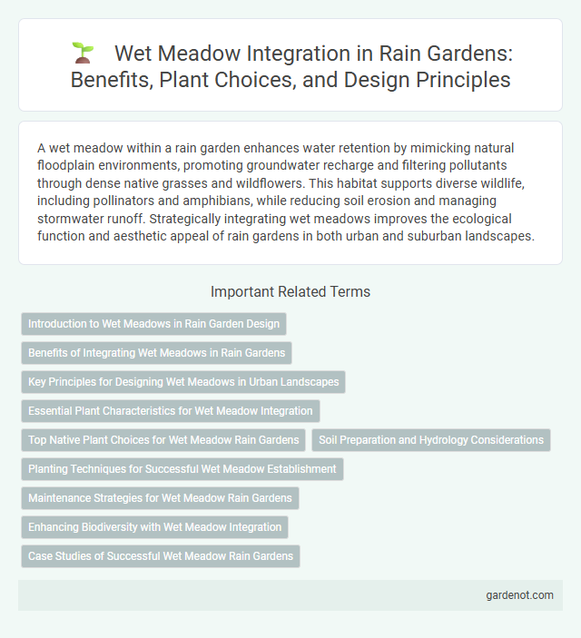 Wet Meadow Integration in Rain Gardens: Benefits, Plant Choices, and Design Principles