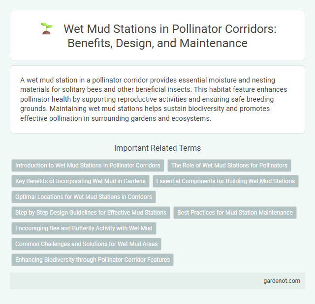 Wet Mud Stations in Pollinator Corridors: Benefits, Design, and Maintenance