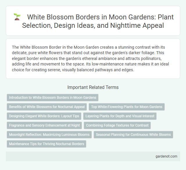 White Blossom Borders in Moon Gardens: Plant Selection, Design Ideas, and Nighttime Appeal