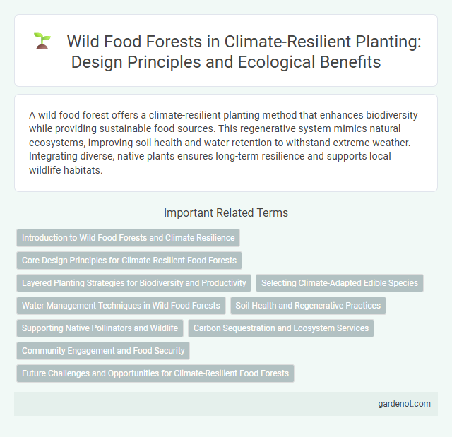 Wild Food Forests in Climate-Resilient Planting: Design Principles and Ecological Benefits