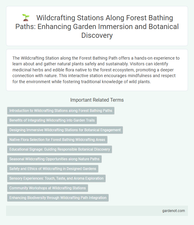 Wildcrafting Stations Along Forest Bathing Paths: Enhancing Garden Immersion and Botanical Discovery