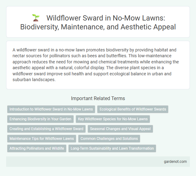 Wildflower Sward in No-Mow Lawns: Biodiversity, Maintenance, and Aesthetic Appeal