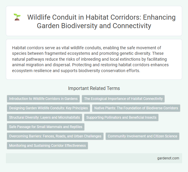 Wildlife Conduit in Habitat Corridors: Enhancing Garden Biodiversity and Connectivity