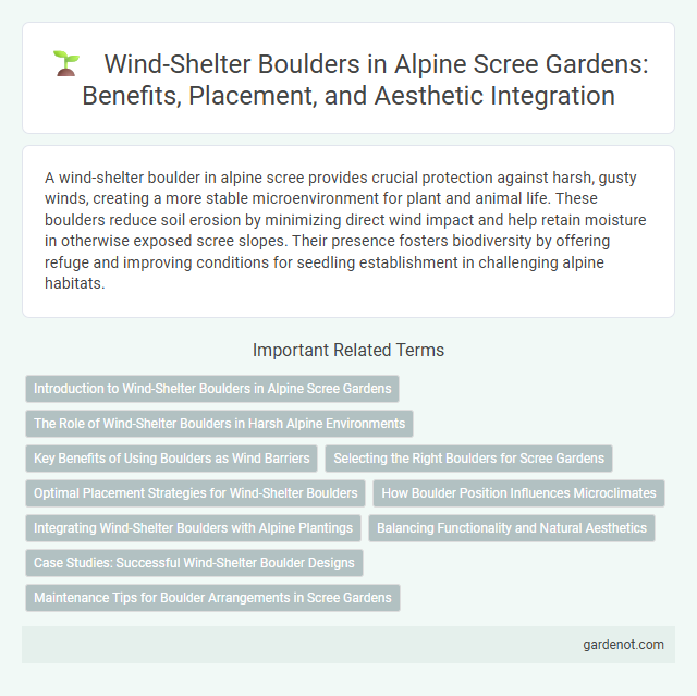 Wind-Shelter Boulders in Alpine Scree Gardens: Benefits, Placement, and Aesthetic Integration