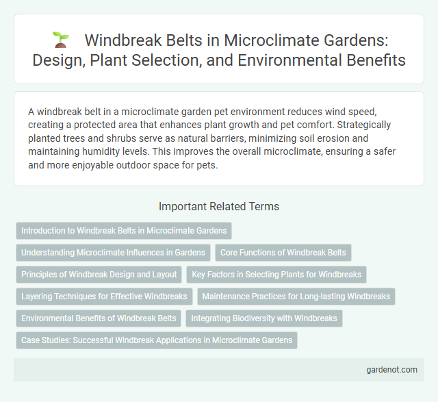 Windbreak Belts in Microclimate Gardens: Design, Plant Selection, and Environmental Benefits