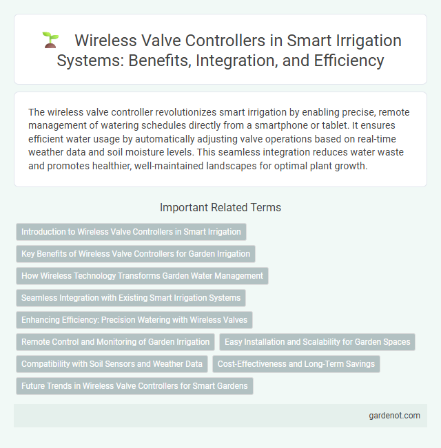 Wireless Valve Controllers in Smart Irrigation Systems: Benefits, Integration, and Efficiency