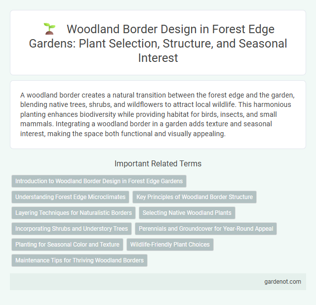 Woodland Border Design in Forest Edge Gardens: Plant Selection, Structure, and Seasonal Interest