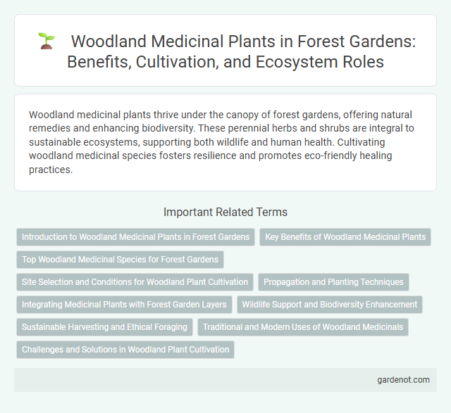 Woodland Medicinal Plants in Forest Gardens: Benefits, Cultivation, and Ecosystem Roles