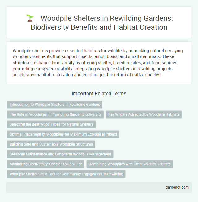 Woodpile Shelters in Rewilding Gardens: Biodiversity Benefits and Habitat Creation