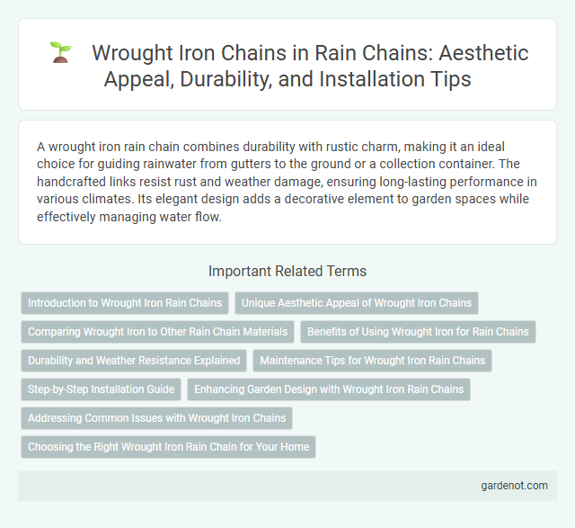 Wrought Iron Chains in Rain Chains: Aesthetic Appeal, Durability, and Installation Tips