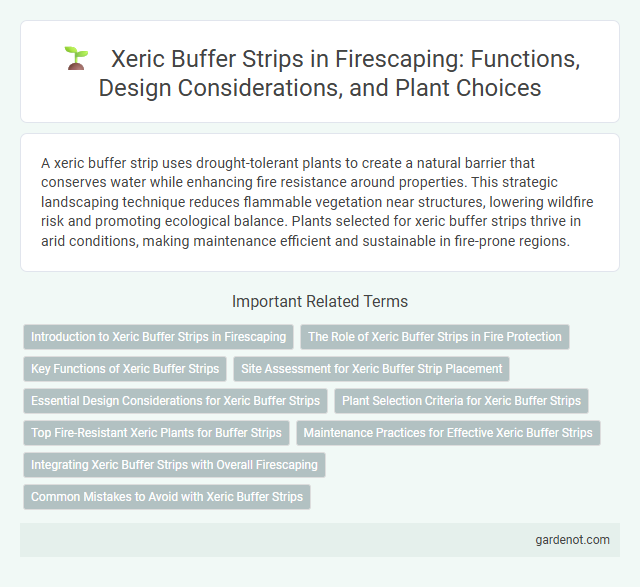 Xeric Buffer Strips in Firescaping: Functions, Design Considerations, and Plant Choices