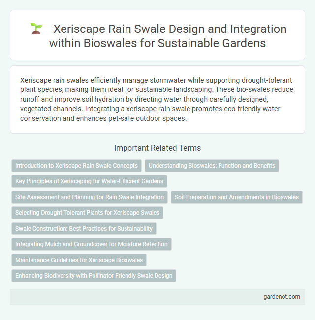 Xeriscape Rain Swale Design and Integration within Bioswales for Sustainable Gardens