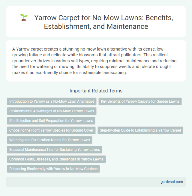 Yarrow Carpet for No-Mow Lawns: Benefits, Establishment, and Maintenance