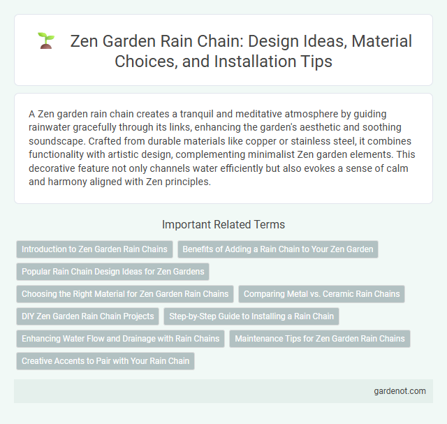 Zen Garden Rain Chain: Design Ideas, Material Choices, and Installation Tips