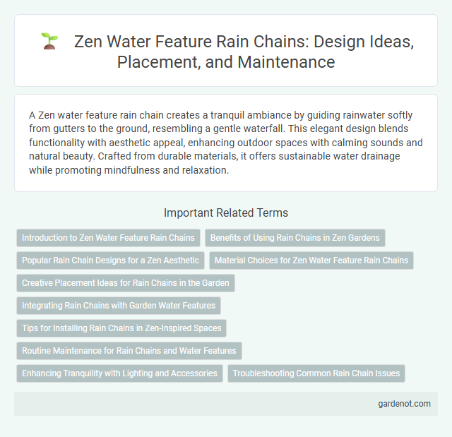 Zen Water Feature Rain Chains: Design Ideas, Placement, and Maintenance