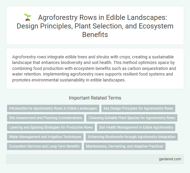 Agroforestry Rows in Edible Landscapes: Design Principles, Plant Selection, and Ecosystem Benefits
