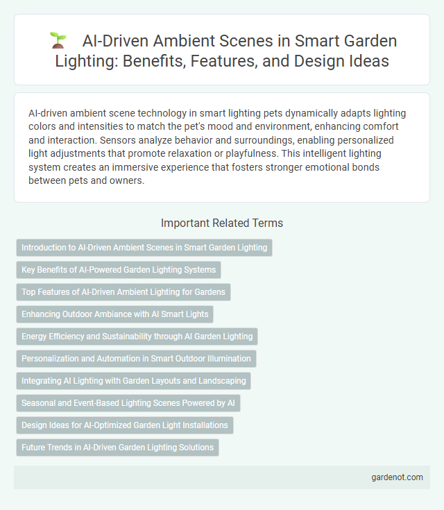 AI-Driven Ambient Scenes in Smart Garden Lighting: Benefits, Features, and Design Ideas