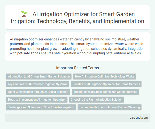 AI Irrigation Optimizer for Smart Garden Irrigation: Technology, Benefits, and Implementation