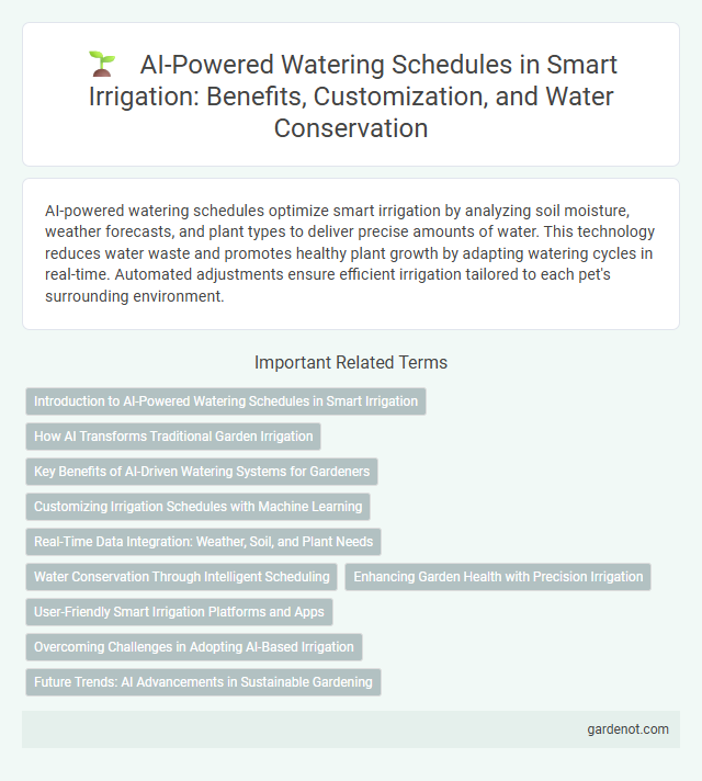 AI-Powered Watering Schedules in Smart Irrigation: Benefits, Customization, and Water Conservation