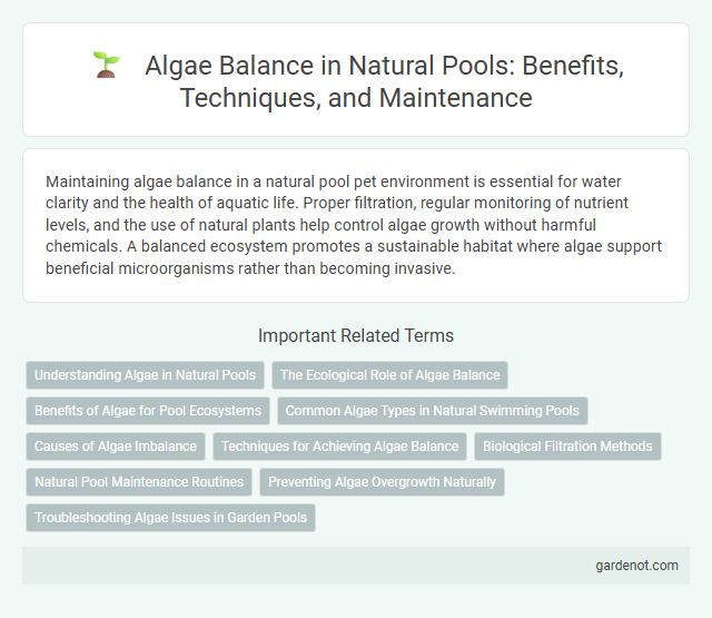 Algae Balance in Natural Pools: Benefits, Techniques, and Maintenance