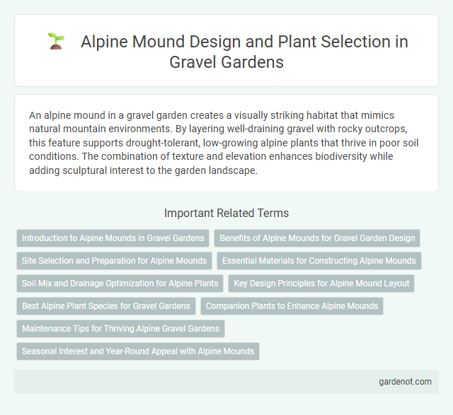 Alpine Mound Design and Plant Selection in Gravel Gardens