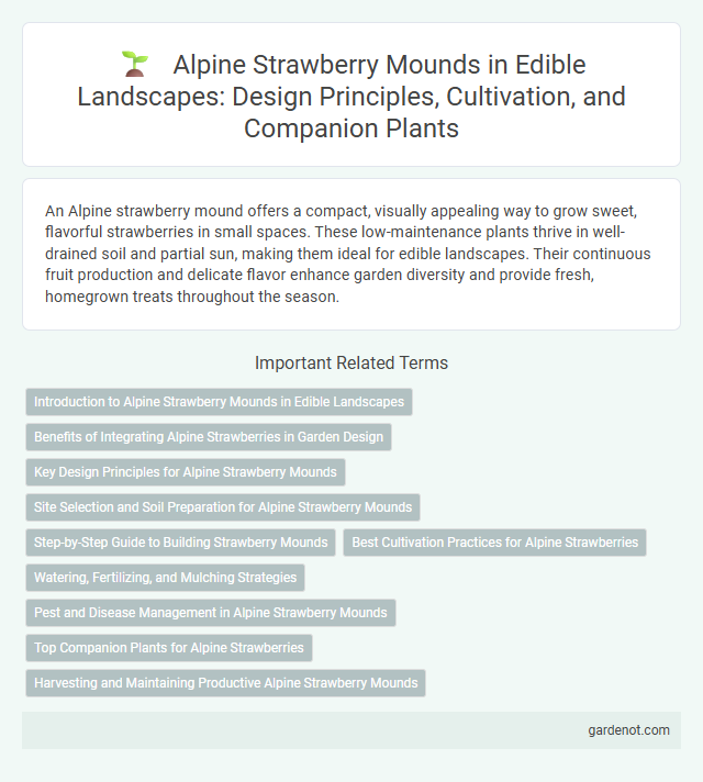 Alpine Strawberry Mounds in Edible Landscapes: Design Principles, Cultivation, and Companion Plants