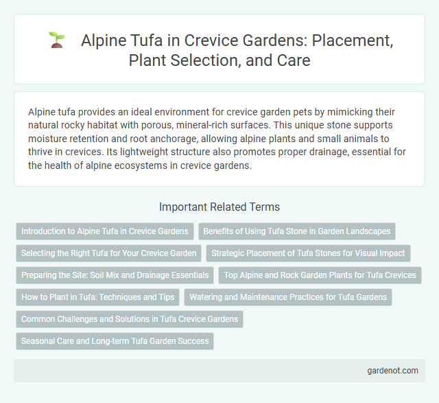 Alpine Tufa in Crevice Gardens: Placement, Plant Selection, and Care