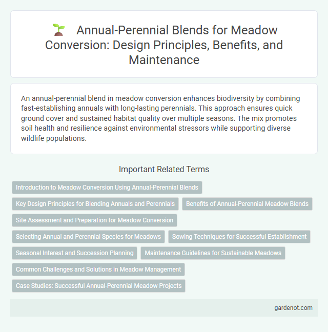 Annual-Perennial Blends for Meadow Conversion: Design Principles, Benefits, and Maintenance