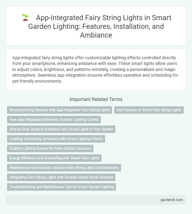 App-Integrated Fairy String Lights in Smart Garden Lighting: Features, Installation, and Ambiance