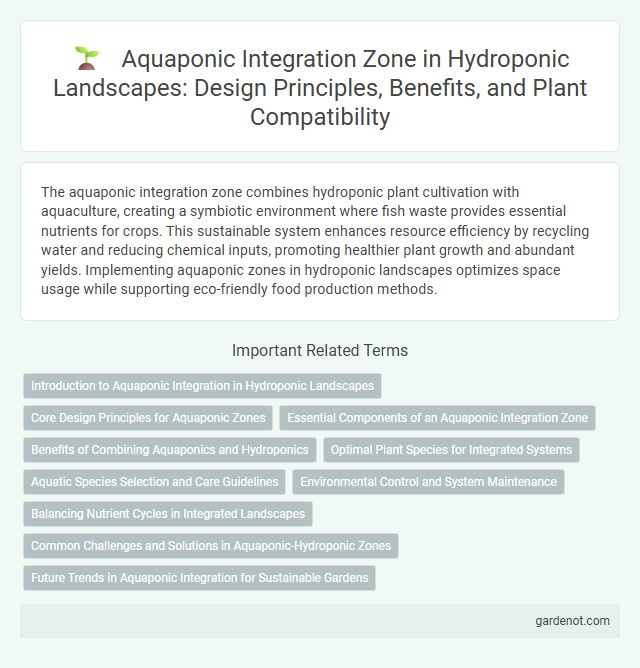 Aquaponic Integration Zone in Hydroponic Landscapes: Design Principles, Benefits, and Plant Compatibility