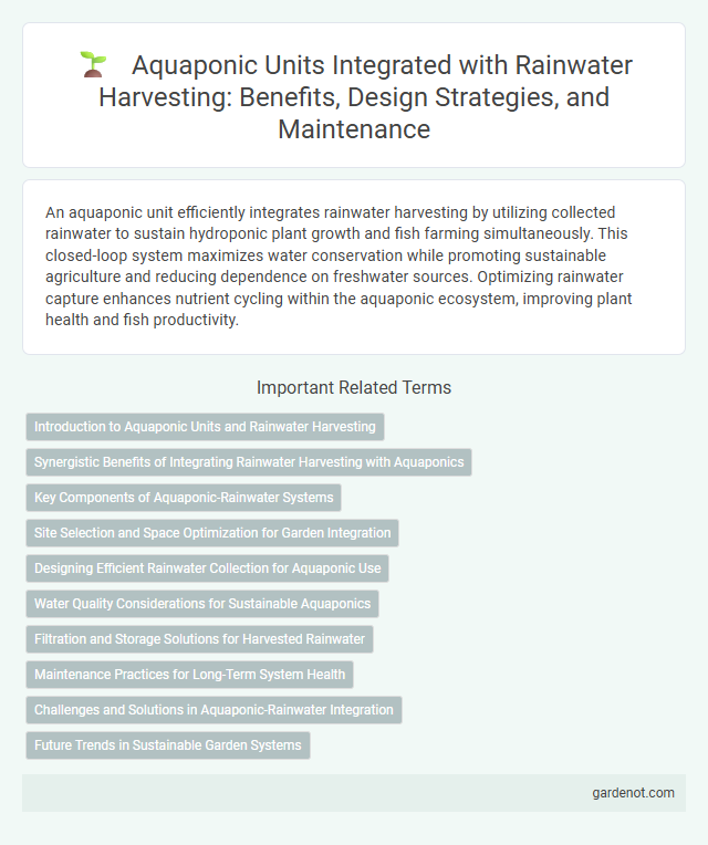Aquaponic Units Integrated with Rainwater Harvesting: Benefits, Design Strategies, and Maintenance