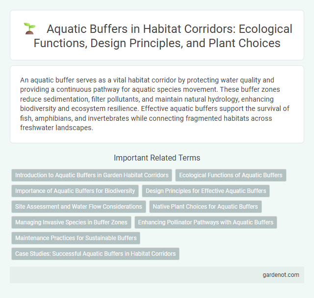 Aquatic Buffers in Habitat Corridors: Ecological Functions, Design Principles, and Plant Choices
