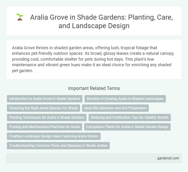 Aralia Grove in Shade Gardens: Planting, Care, and Landscape Design