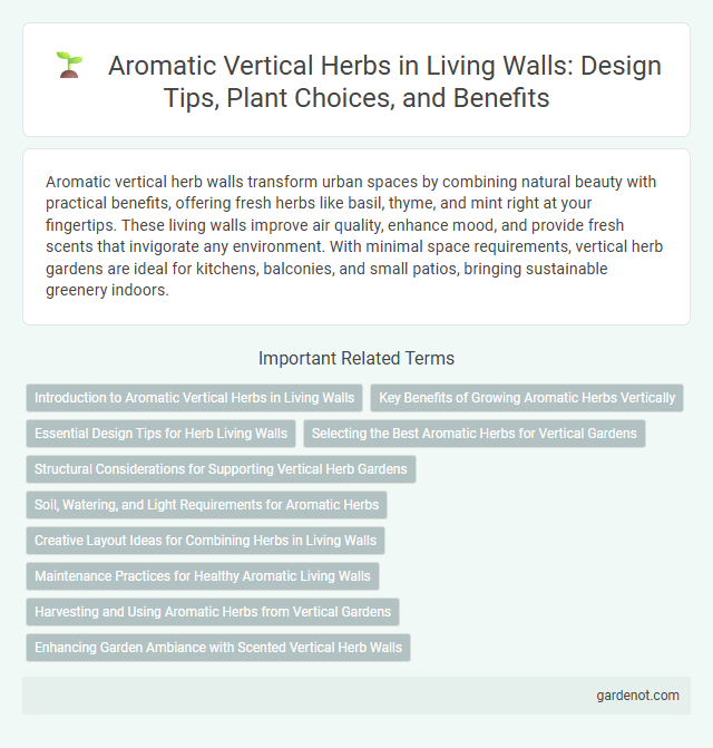 Aromatic Vertical Herbs in Living Walls: Design Tips, Plant Choices, and Benefits
