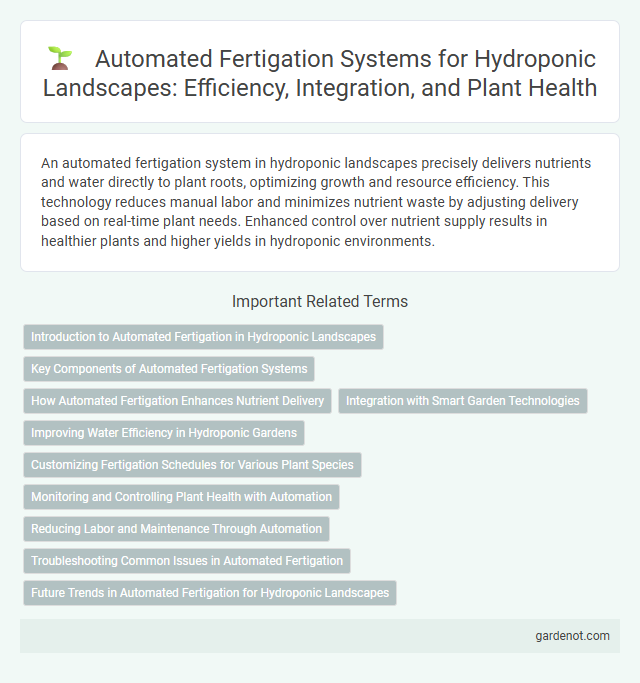 Automated Fertigation Systems for Hydroponic Landscapes: Efficiency, Integration, and Plant Health