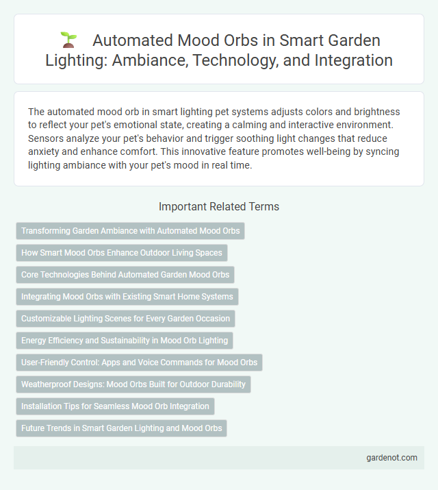 Automated Mood Orbs in Smart Garden Lighting: Ambiance, Technology, and Integration