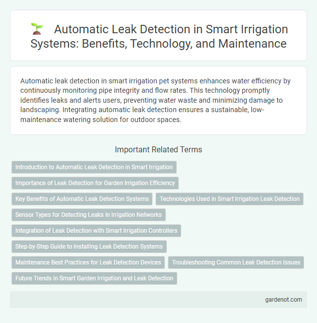 Automatic Leak Detection in Smart Irrigation Systems: Benefits, Technology, and Maintenance