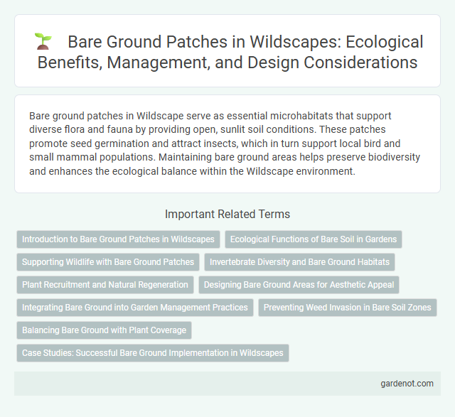 Bare Ground Patches in Wildscapes: Ecological Benefits, Management, and Design Considerations