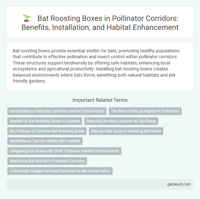 Bat Roosting Boxes in Pollinator Corridors: Benefits, Installation, and Habitat Enhancement