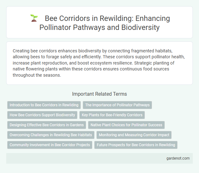 Bee Corridors in Rewilding: Enhancing Pollinator Pathways and Biodiversity