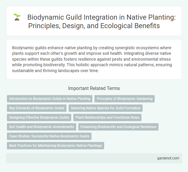 Biodynamic Guild Integration in Native Planting: Principles, Design, and Ecological Benefits