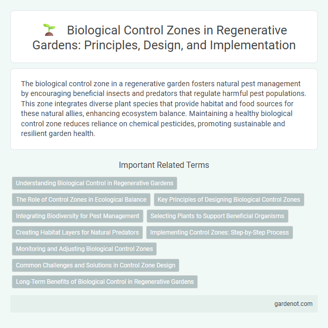 Biological Control Zones in Regenerative Gardens: Principles, Design, and Implementation